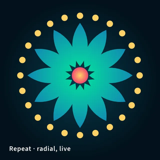 Radial Repeat artwork made in VectorCraft